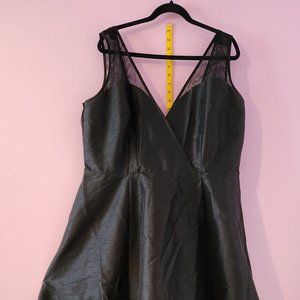 eShakti Black High-Low Formal Dress